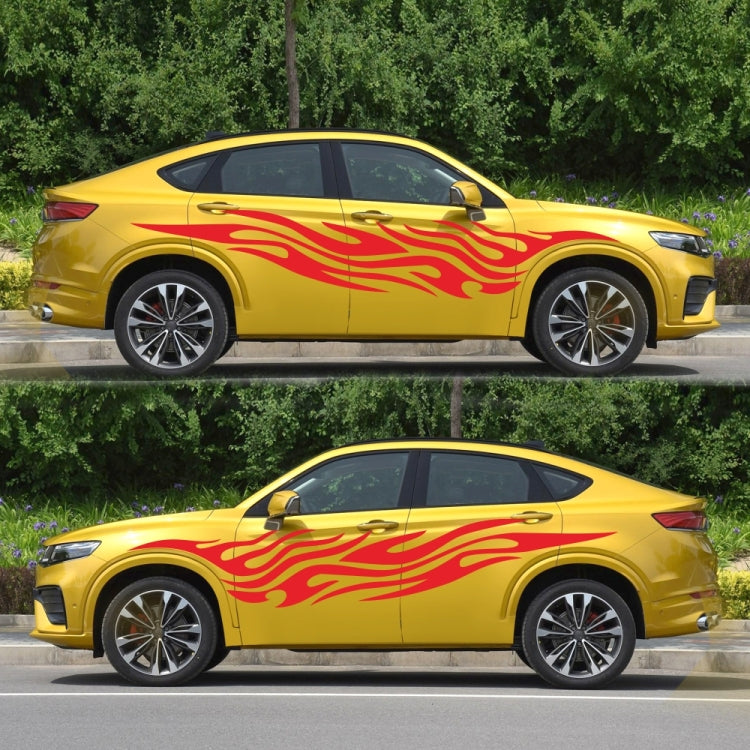 2 PCS/Set D-476 Fire Element Pattern Car Modified Decorative Sticker(Red) - Decorative Sticker by PMC TechLife | Online Shopping South Africa | PMC TechLife | Buy Now Pay Later Mobicred