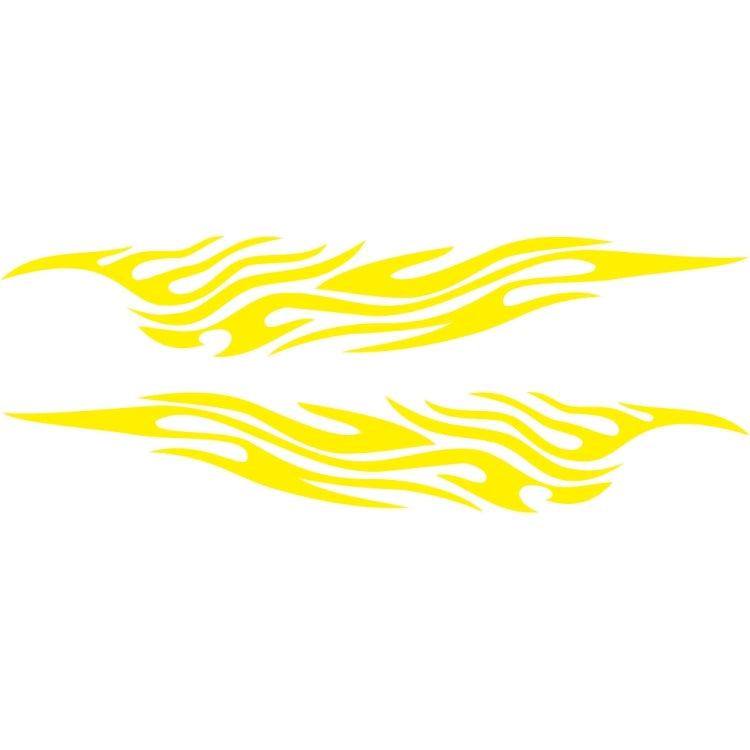 2 PCS/Set D-476 Fire Element Pattern Car Modified Decorative Sticker(Yellow) - Decorative Sticker by PMC TechLife | Online Shopping South Africa | PMC TechLife | Buy Now Pay Later Mobicred