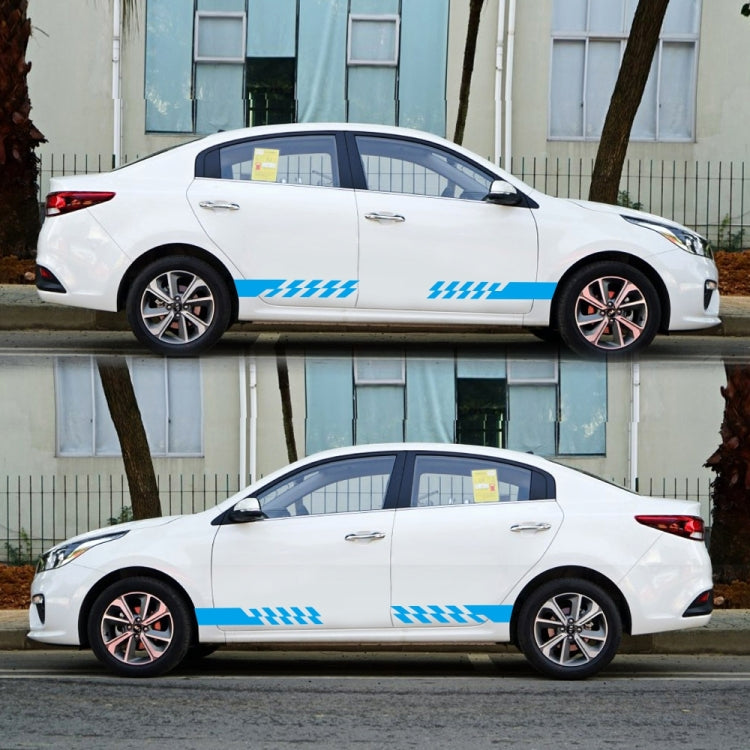 2 PCS/Set D-487 Stripe Pattern Car Modified Decorative Sticker(Blue) - Decorative Sticker by PMC Jewellery | Online Shopping South Africa | PMC Jewellery | Buy Now Pay Later Mobicred
