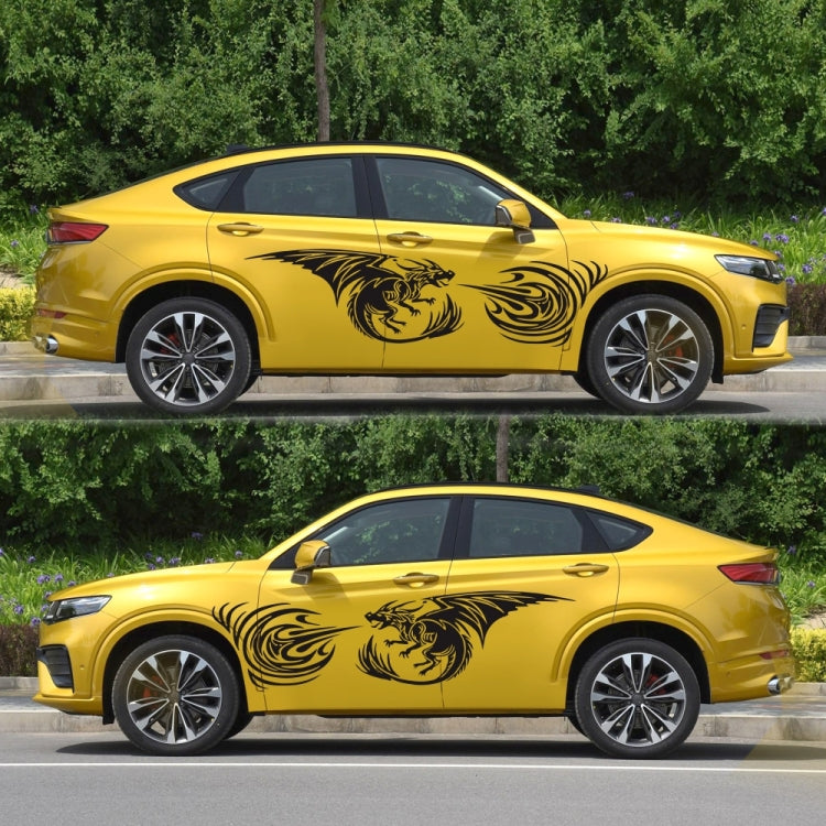 2 PCS/Set D-498 Pterosaur Spitfire Pattern Car Modified Decorative Sticker(Black) - Decorative Sticker by PMC TechLife | Online Shopping South Africa | PMC TechLife | Buy Now Pay Later Mobicred