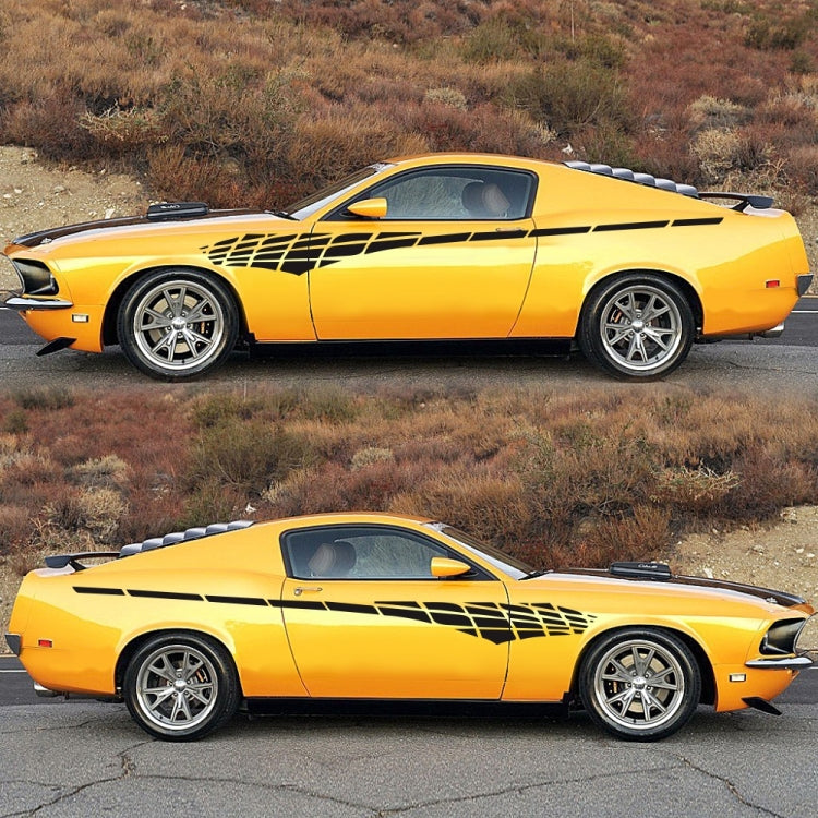 2 PCS/Set D-501 Plaid Pattern Car Modified Decorative Sticker(Black) - Decorative Sticker by PMC TechLife | Online Shopping South Africa | PMC TechLife | Buy Now Pay Later Mobicred