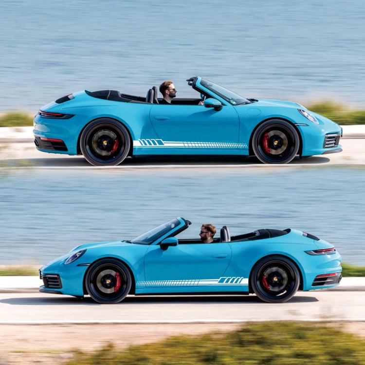 2 PCS/Set D-707 Striped Totem Pattern Car Modified Decorative Sticker(White) - Decorative Sticker by PMC TechLife | Online Shopping South Africa | PMC TechLife | Buy Now Pay Later Mobicred