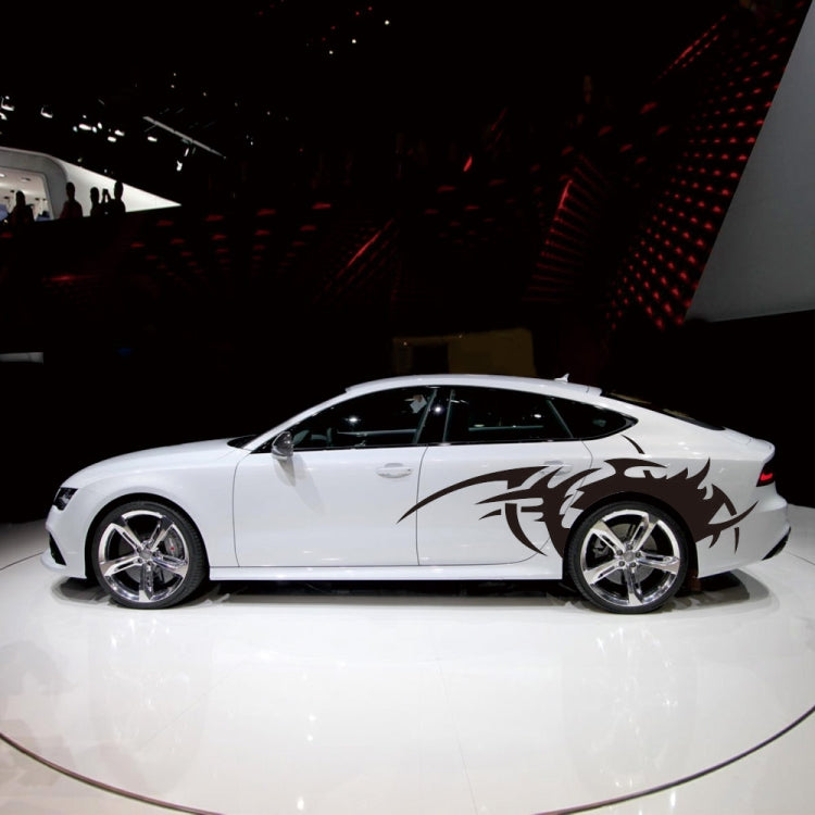 2 PCS/Set D-719 Flame Hot Wheel Pattern Car Modified Decorative Sticker(Black) - Decorative Sticker by PMC TechLife | Online Shopping South Africa | PMC TechLife | Buy Now Pay Later Mobicred