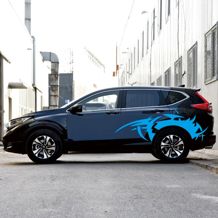 2 PCS/Set D-719 Flame Hot Wheel Pattern Car Modified Decorative Sticker(Blue) - Decorative Sticker by PMC TechLife | Online Shopping South Africa | PMC TechLife | Buy Now Pay Later Mobicred