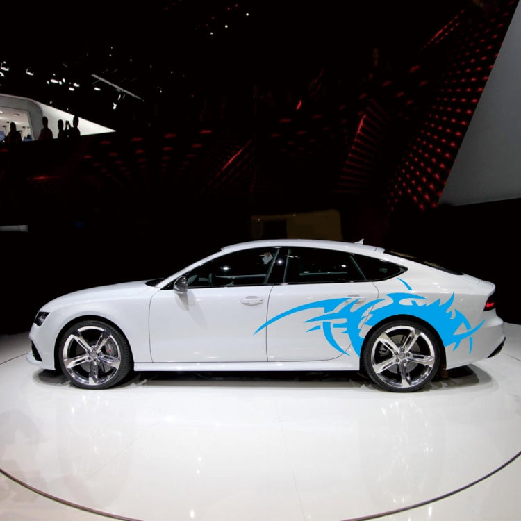 2 PCS/Set D-719 Flame Hot Wheel Pattern Car Modified Decorative Sticker(Blue) - Decorative Sticker by PMC TechLife | Online Shopping South Africa | PMC TechLife | Buy Now Pay Later Mobicred