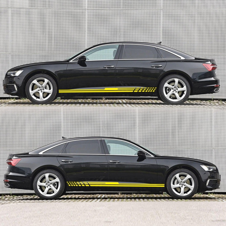 D-730 Stripe Pattern Car Modified Decorative Sticker(Yellow) - Decorative Sticker by PMC Jewellery | Online Shopping South Africa | PMC Jewellery | Buy Now Pay Later Mobicred