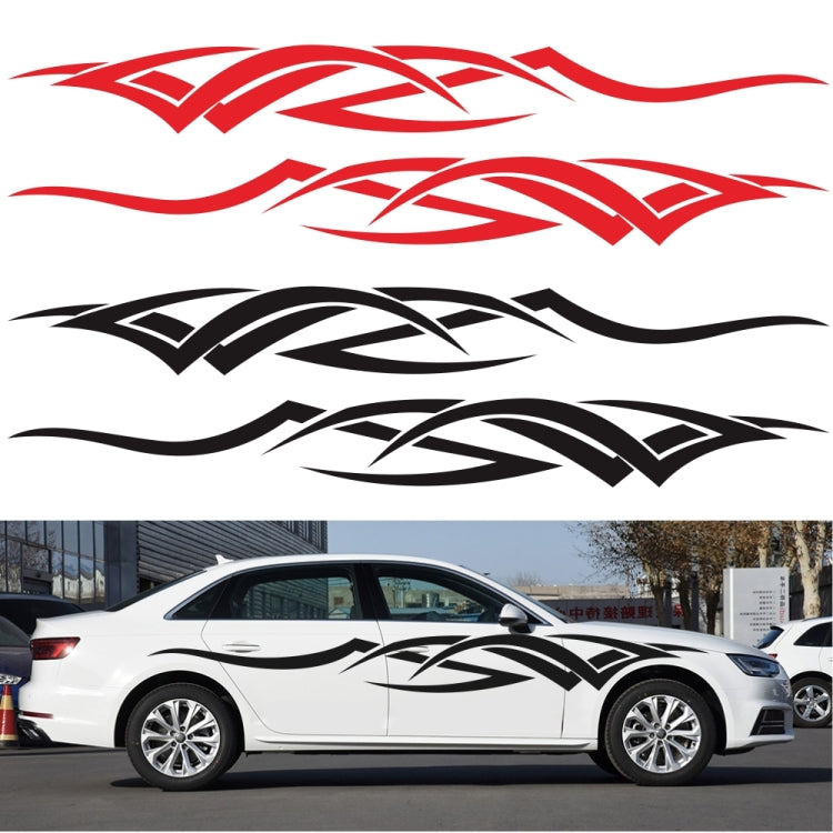2 PCS/Set D-731 Totem Pattern Car Modified Decorative Sticker(Red) - free shipping - PMC TechLife - Order now!
