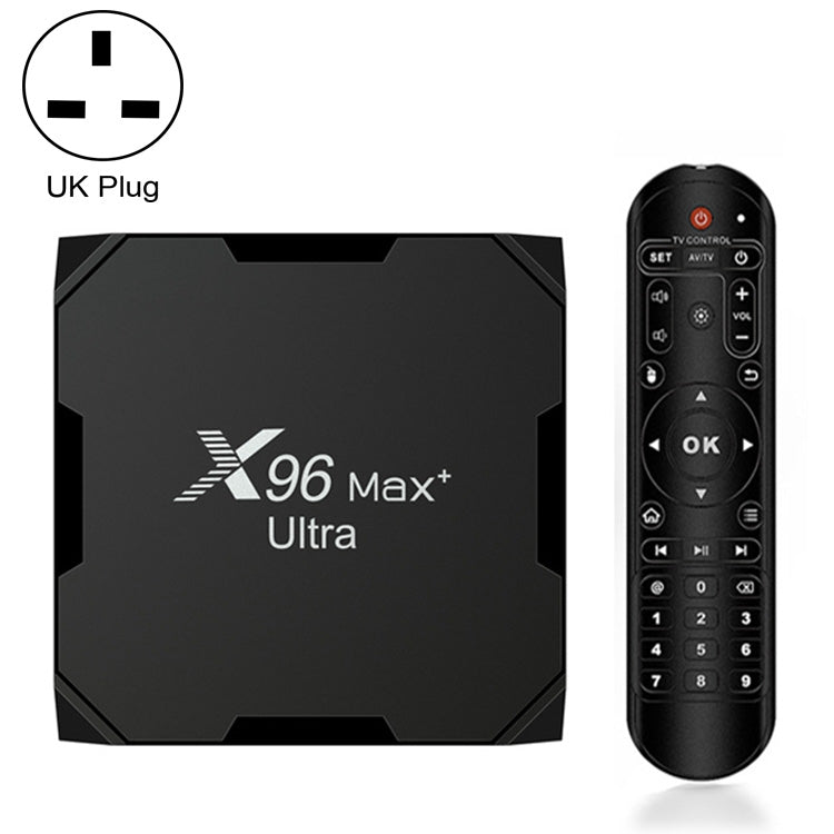 H96 Max+ Ultra 4GB+32GB Amlogic S905X4 8K Smart TV BOX Android 11.0 Media Player, Plug Type:UK Plug - Others by PMC TechLife | Online Shopping South Africa | PMC TechLife | Buy Now Pay Later Mobicred