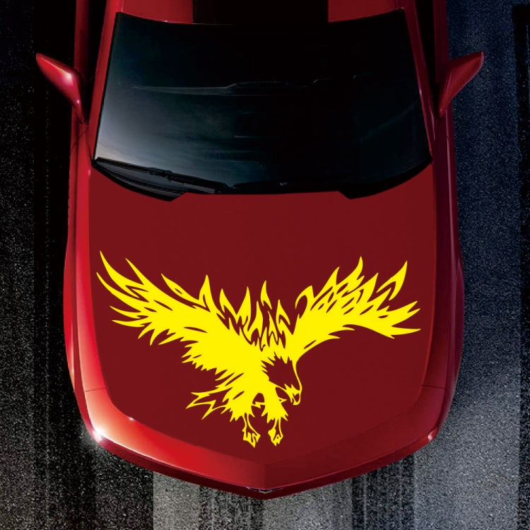 D-733 Eagle Pattern Car Modified Hood Decorative Sticker(Yellow) - Decorative Sticker by PMC Jewellery | Online Shopping South Africa | PMC Jewellery | Buy Now Pay Later Mobicred