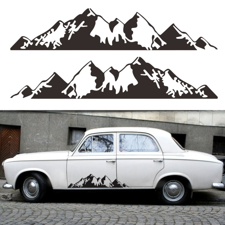 2 PCS/Set D-750 Mountain Pattern Car Modified Decorative Sticker(Blue) - Decorative Sticker by PMC TechLife | Online Shopping South Africa | PMC TechLife | Buy Now Pay Later Mobicred