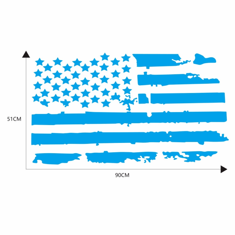 D-778 American Flag Pattern Car Modified Decorative Sticker(Blue) - Decorative Sticker by PMC Jewellery | Online Shopping South Africa | PMC Jewellery | Buy Now Pay Later Mobicred