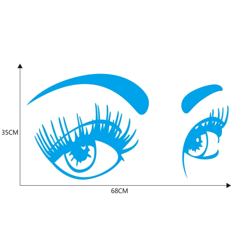 D-821 Beauty Eyes Pattern Car Modified Decorative Sticker(Blue) - Decorative Sticker by PMC TechLife | Online Shopping South Africa | PMC TechLife | Buy Now Pay Later Mobicred