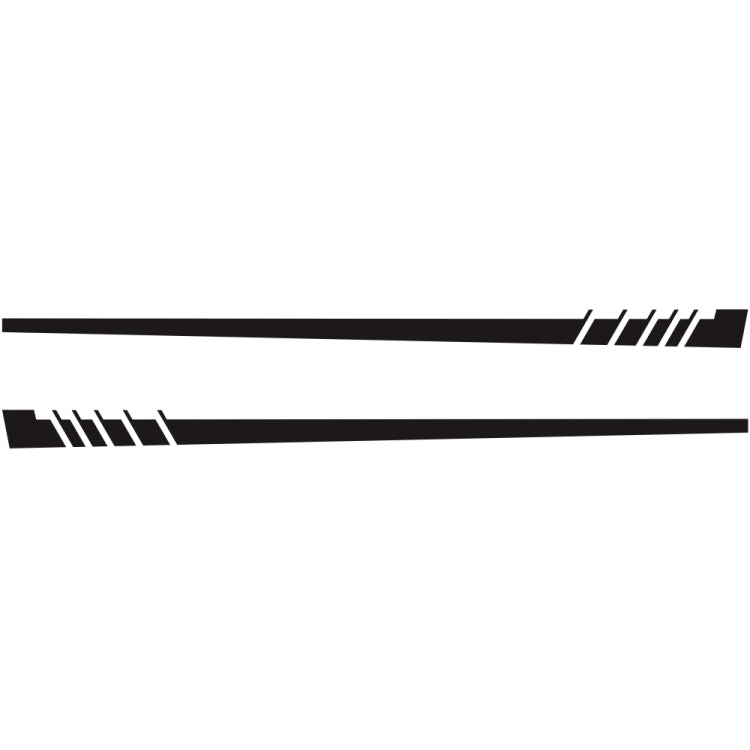 2 PCS/Set D-854 Stripe Pattern Car Modified Decorative Sticker(Black) - Decorative Sticker by PMC Jewellery | Online Shopping South Africa | PMC Jewellery | Buy Now Pay Later Mobicred
