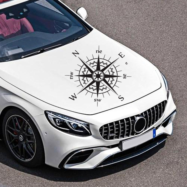 D-863 Compass Pattern Car Modified Decorative Sticker(Black) - Decorative Sticker by PMC TechLife | Online Shopping South Africa | PMC TechLife | Buy Now Pay Later Mobicred