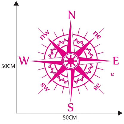 D-863 Compass Pattern Car Modified Decorative Sticker(Purple) - Decorative Sticker by PMC Jewellery | Online Shopping South Africa | PMC Jewellery | Buy Now Pay Later Mobicred