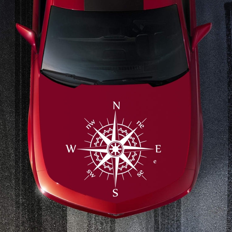 D-863 Compass Pattern Car Modified Decorative Sticker(White) - Decorative Sticker by PMC TechLife | Online Shopping South Africa | PMC TechLife | Buy Now Pay Later Mobicred