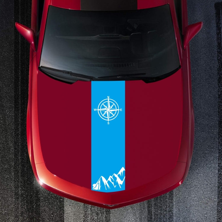 D-864 Compass Pattern Car Modified Decorative Sticker(Blue) - Decorative Sticker by PMC TechLife | Online Shopping South Africa | PMC TechLife | Buy Now Pay Later Mobicred