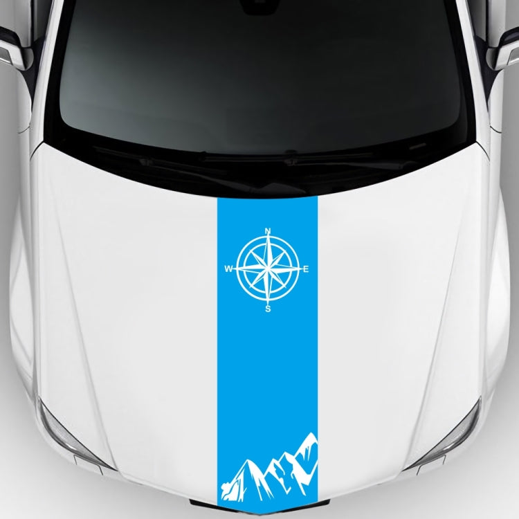 D-864 Compass Pattern Car Modified Decorative Sticker(Blue) - Decorative Sticker by PMC TechLife | Online Shopping South Africa | PMC TechLife | Buy Now Pay Later Mobicred