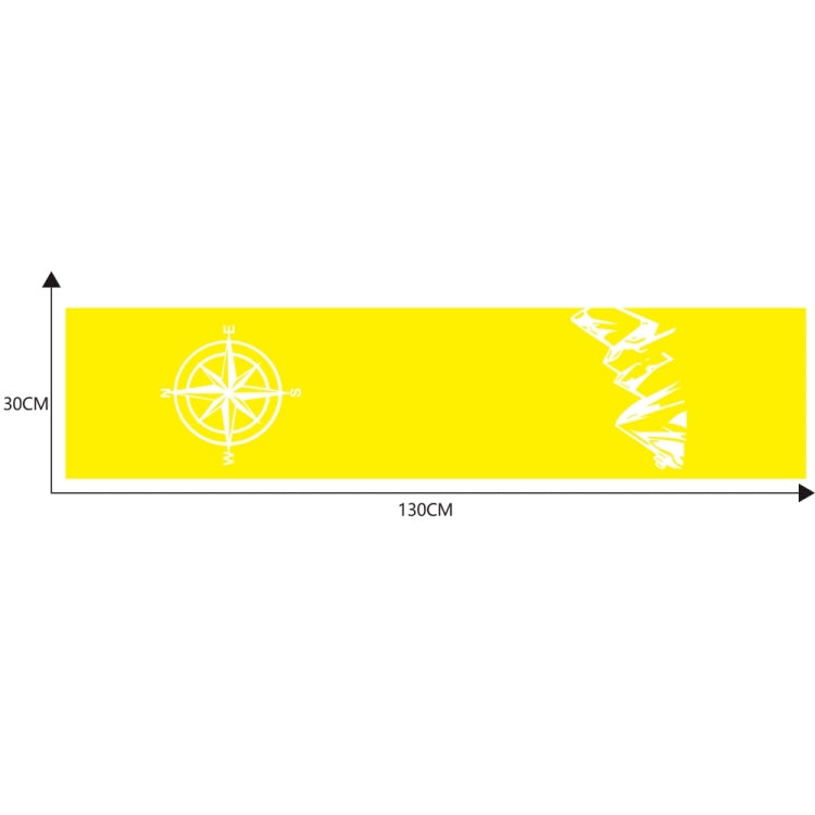D-864 Compass Pattern Car Modified Decorative Sticker(Yellow) - Decorative Sticker by PMC TechLife | Online Shopping South Africa | PMC TechLife | Buy Now Pay Later Mobicred