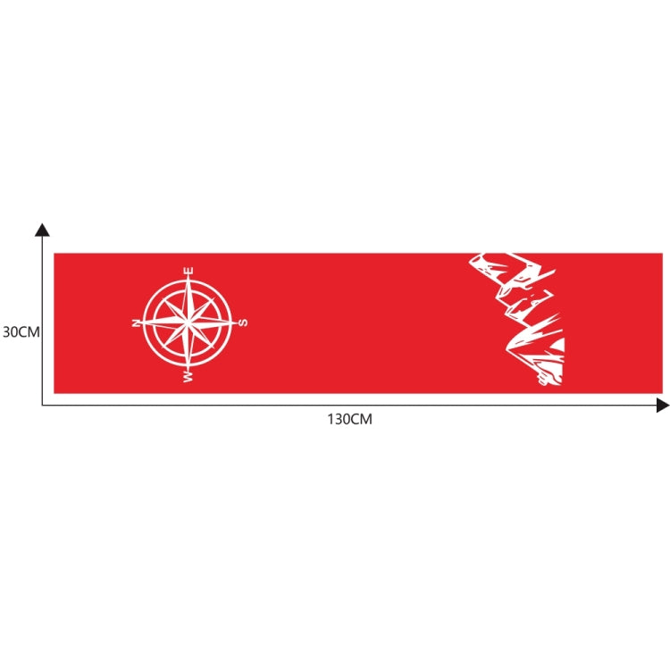 D-864 Compass Pattern Car Modified Decorative Sticker(Red) - Decorative Sticker by PMC TechLife | Online Shopping South Africa | PMC TechLife | Buy Now Pay Later Mobicred