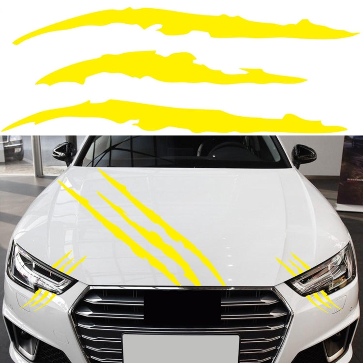 D-865 Claw Scratches Pattern Car Modified Decorative Sticker(Yellow) - Decorative Sticker by PMC TechLife | Online Shopping South Africa | PMC TechLife | Buy Now Pay Later Mobicred