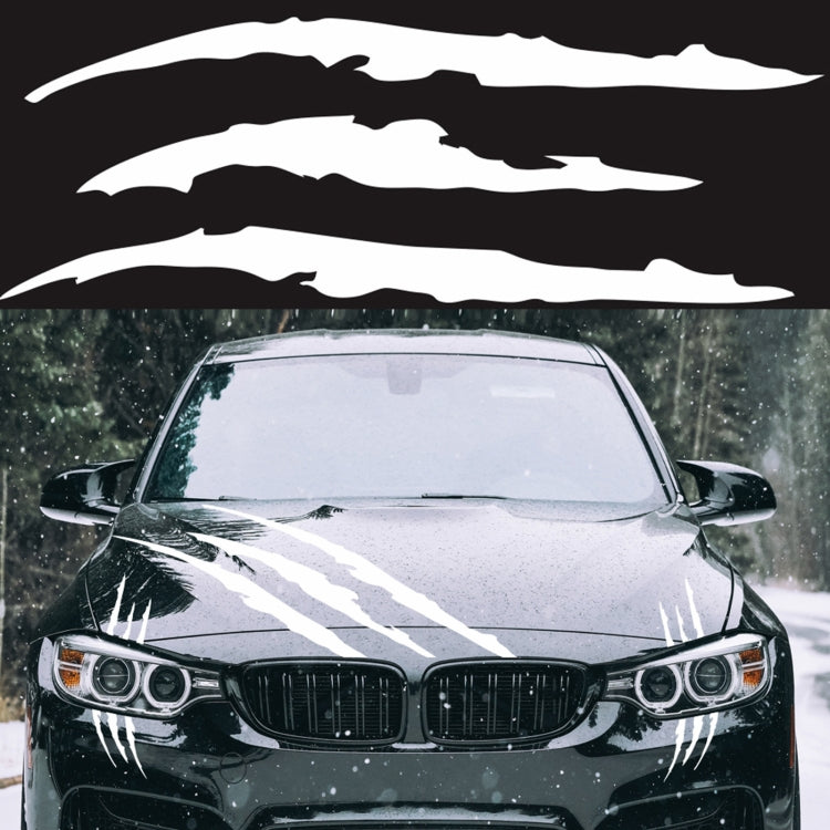 D-865 Claw Scratches Pattern Car Modified Decorative Sticker(White) - free shipping - PMC TechLife - Order now!