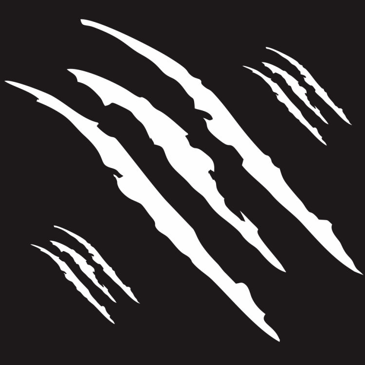 D-865 Claw Scratches Pattern Car Modified Decorative Sticker(White) - free shipping - PMC TechLife - Order now!