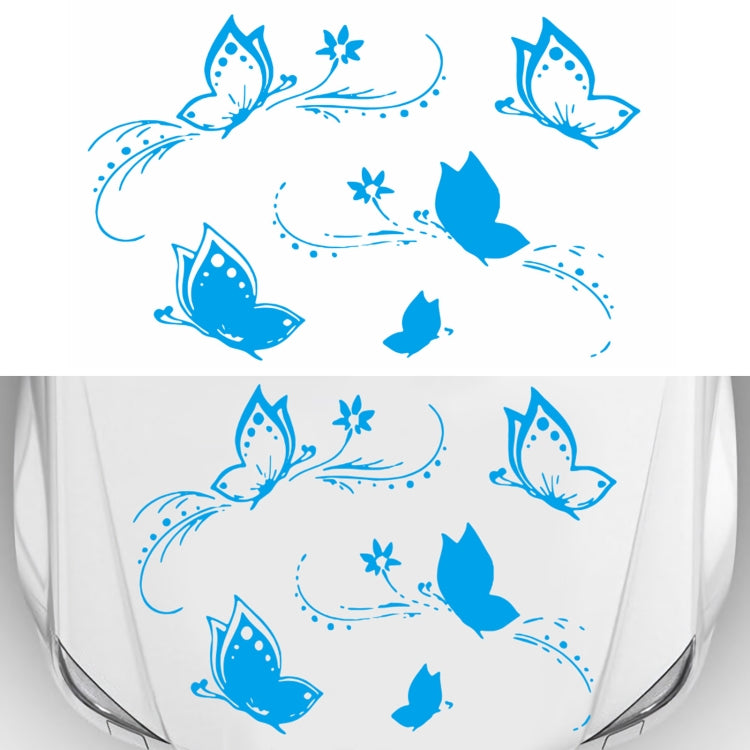 D-907 Butterflies Pattern Car Modified Decorative Sticker(Blue) - Decorative Sticker by PMC TechLife | Online Shopping South Africa | PMC TechLife | Buy Now Pay Later Mobicred