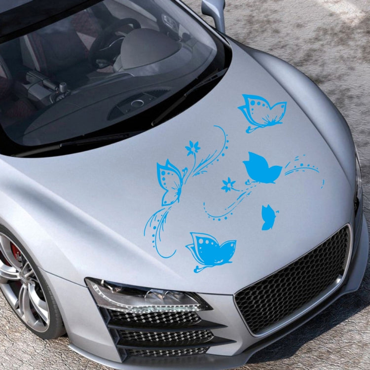 D-907 Butterflies Pattern Car Modified Decorative Sticker(Blue) - Decorative Sticker by PMC TechLife | Online Shopping South Africa | PMC TechLife | Buy Now Pay Later Mobicred