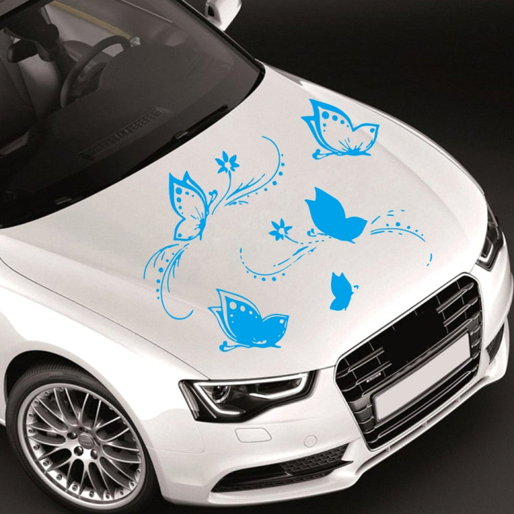 D-907 Butterflies Pattern Car Modified Decorative Sticker(Blue) - Decorative Sticker by PMC TechLife | Online Shopping South Africa | PMC TechLife | Buy Now Pay Later Mobicred