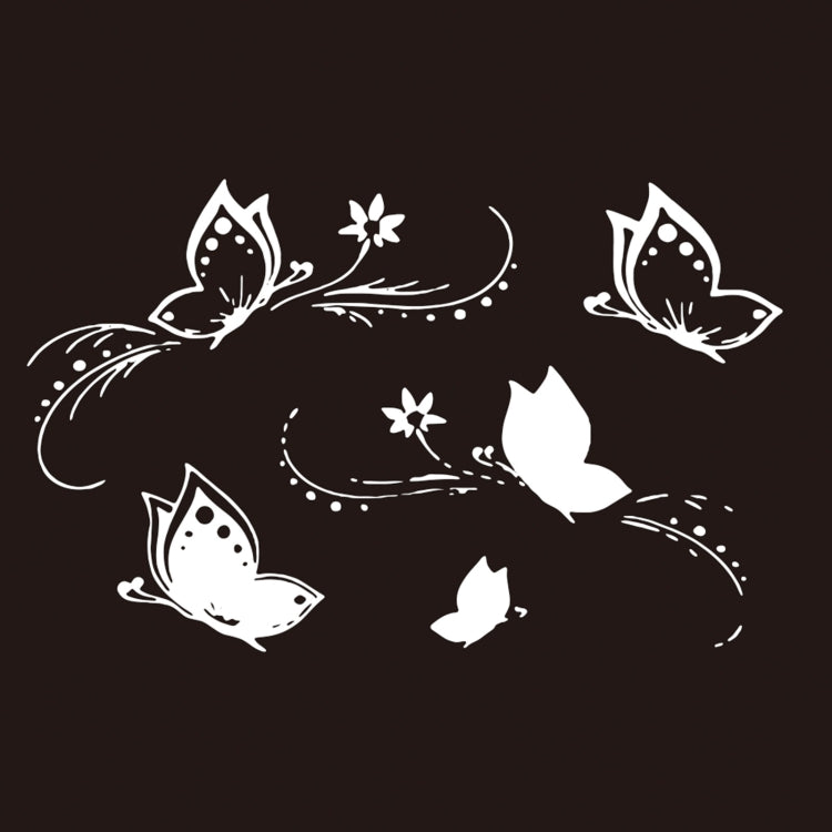 D-907 Butterflies Pattern Car Modified Decorative Sticker(White) - Decorative Sticker by PMC TechLife | Online Shopping South Africa | PMC TechLife | Buy Now Pay Later Mobicred