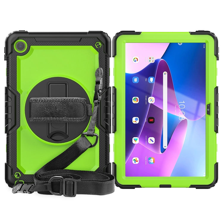 For Lenovo Tab M10 Plus 10.6 3rd Gen 2022 Silicone + PC Tablet Case(Yellow Green + Black) - Lenovo by PMC TechLife | Online Shopping South Africa | PMC TechLife | Buy Now Pay Later Mobicred