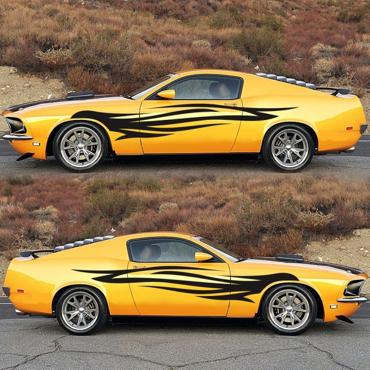 2 PCS/Set D-926 Fire Totem Pattern Car Modified Decorative Sticker(Black) - Decorative Sticker by PMC TechLife | Online Shopping South Africa | PMC TechLife | Buy Now Pay Later Mobicred