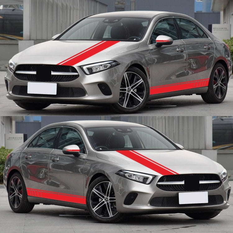 D-930 Lines Pattern Car Modified Decorative Sticker(Red) - free shipping - PMC TechLife - Order now!