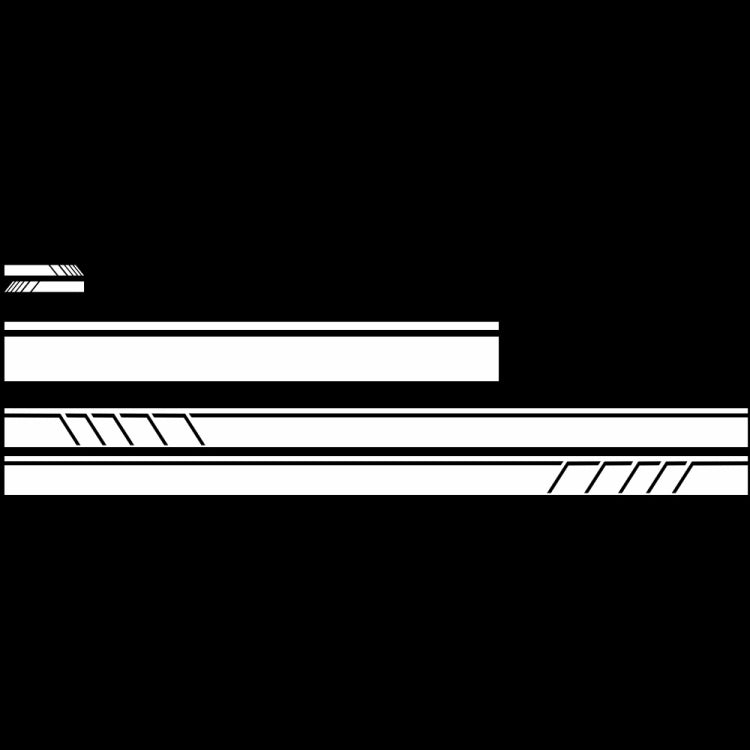 D-930 Lines Pattern Car Modified Decorative Sticker(White) - Decorative Sticker by PMC TechLife | Online Shopping South Africa | PMC TechLife