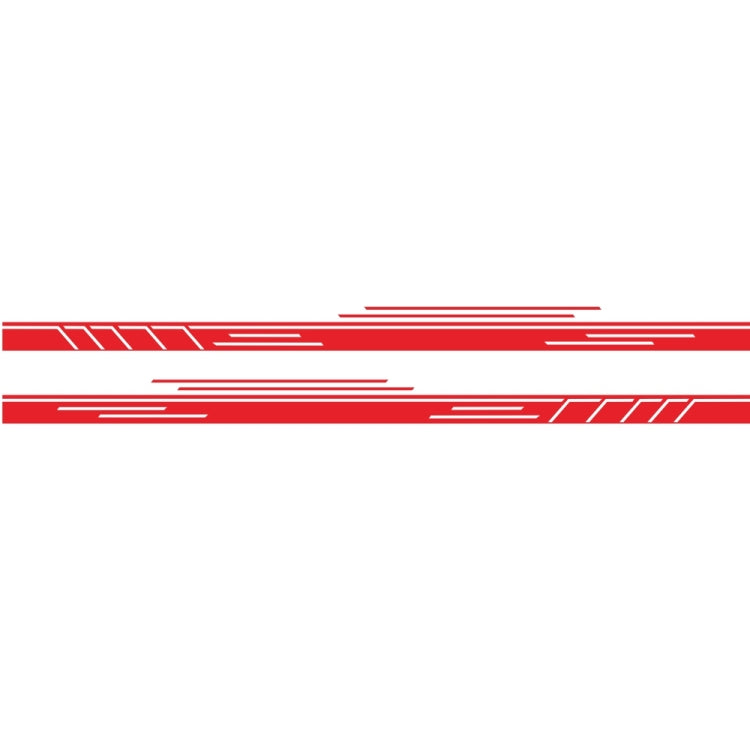 2 PCS/Set D-932 Stripe Pattern Car Modified Decorative Sticker(Red) - Decorative Sticker by PMC TechLife | Online Shopping South Africa | PMC TechLife | Buy Now Pay Later Mobicred