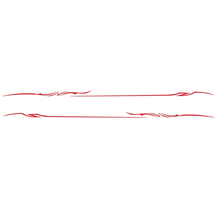 2 PCS/Set D-933 Lightning Pattern Car Modified Decorative Sticker(Red) - free shipping - PMC TechLife - Order now!