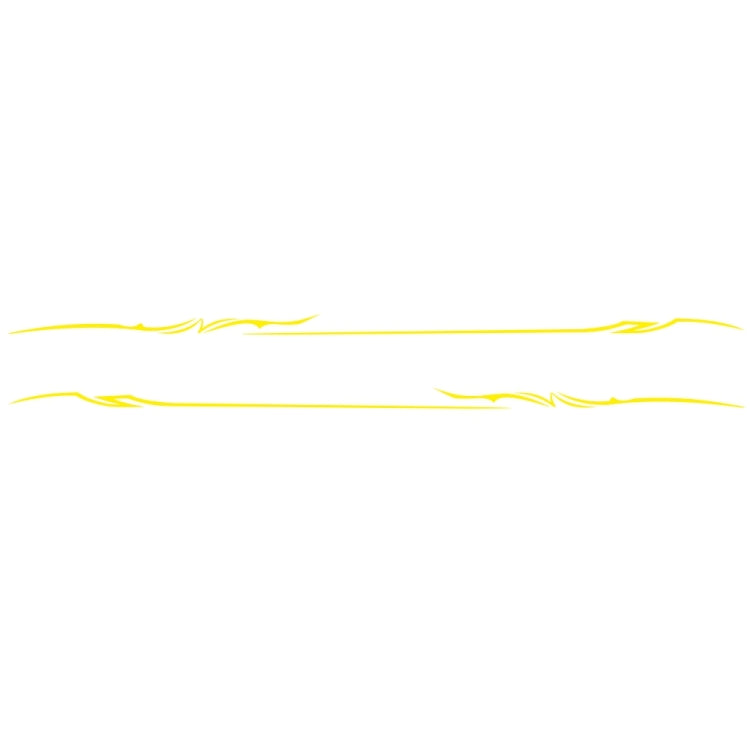 2 PCS/Set D-933 Lightning Pattern Car Modified Decorative Sticker(Yellow) - free shipping - PMC TechLife - Order now!