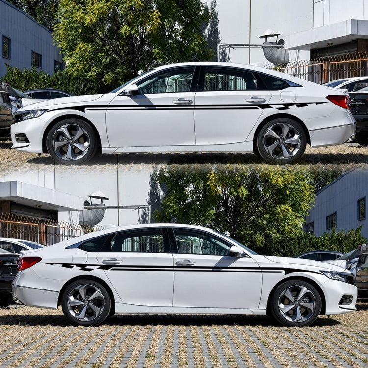 2 PCS/Set D-934 Waistline Pattern Car Modified Decorative Sticker(Black) - Decorative Sticker by PMC TechLife | Online Shopping South Africa | PMC TechLife | Buy Now Pay Later Mobicred