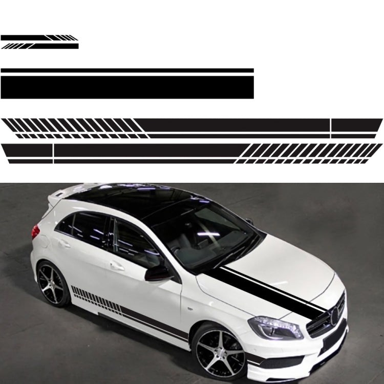 D-936 Stripe Pattern Car Modified Decorative Sticker(Black) - Decorative Sticker by PMC Jewellery | Online Shopping South Africa | PMC Jewellery | Buy Now Pay Later Mobicred