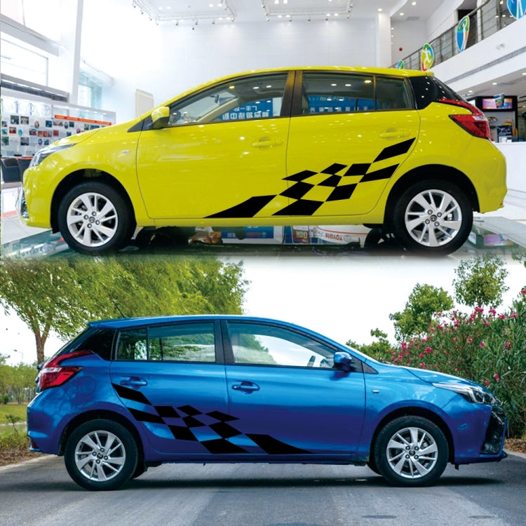 2 PCS/Set D-943 Checkered Flag Pattern Car Modified Decorative Sticker(Black) - Decorative Sticker by PMC TechLife | Online Shopping South Africa | PMC TechLife | Buy Now Pay Later Mobicred