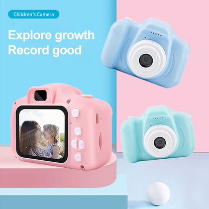 X2S 2.0 Inch LCD Screen Mini Children Camera Digital Camera, Resolution:HD Single Camera 1300W+ 32G Memory Card + Card Reader + Cartoon Stickers(Green) - Children Cameras by PMC Jewellery | Online Shopping South Africa | PMC Jewellery | Buy Now Pay Later Mobicred