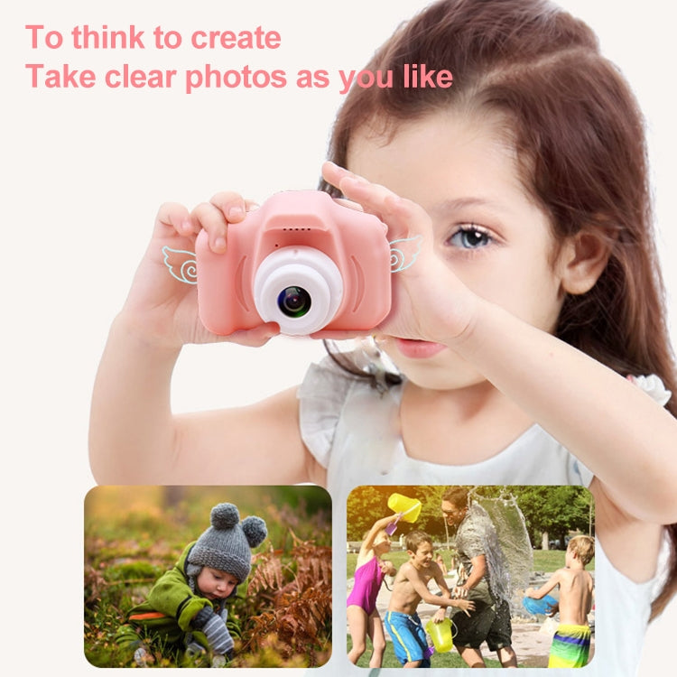 X2S 2.0 Inch LCD Screen Mini Children Camera Digital Camera, Resolution:HD Single Camera 1300W+ 32G Memory Card + Card Reader + Cartoon Stickers(Yellow) - Children Cameras by PMC TechLife | Online Shopping South Africa | PMC TechLife | Buy Now Pay Later Mobicred