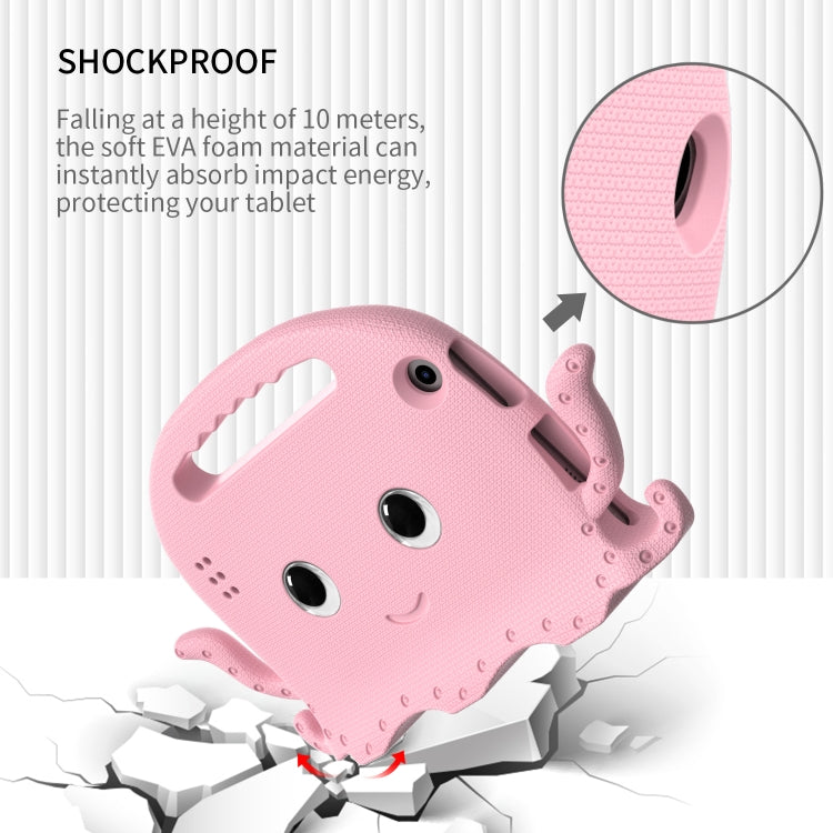 For Amazon Kindle Fire HD 7 2019 / 2017 / 2015 Octopus EVA Shockproof Tablet Case with Screen Film & Shoulder Strap(Pink) - Amazon by PMC TechLife | Online Shopping South Africa | PMC TechLife | Buy Now Pay Later Mobicred