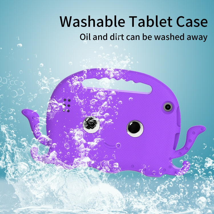For Amazon Kindle Fire HD 7 2019 / 2017 / 2015 Octopus EVA Shockproof Tablet Case with Screen Film & Shoulder Strap(Purple) - Amazon by PMC TechLife | Online Shopping South Africa | PMC TechLife | Buy Now Pay Later Mobicred