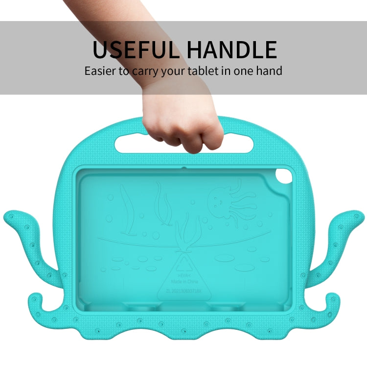For Amazon Kindle Fire HD 8 / HD 8 Plus Octopus EVA Shockproof Tablet Case with Screen Film & Shoulder Strap(Glacier Green) - Amazon by PMC TechLife | Online Shopping South Africa | PMC TechLife | Buy Now Pay Later Mobicred