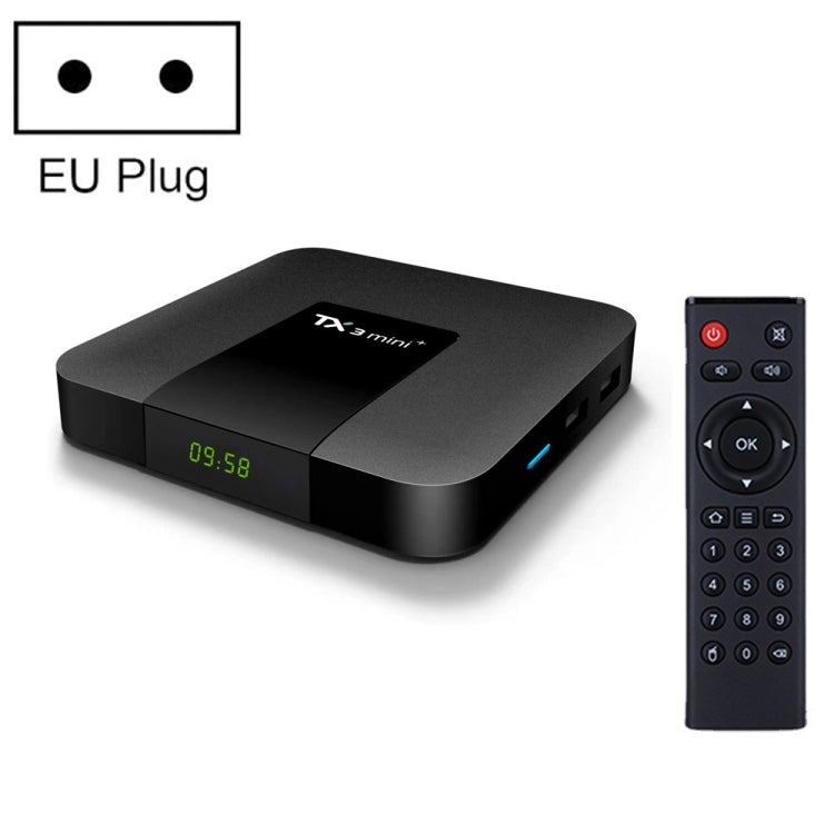 TX3 mini+  Android 11.0 Smart TV Box, Amlogic S905W2 Quad Core, Memory:2GB+16GB, 2.4GHz WiFi(EU Plug) - Amlogic S905 by PMC TechLife | Online Shopping South Africa | PMC TechLife | Buy Now Pay Later Mobicred