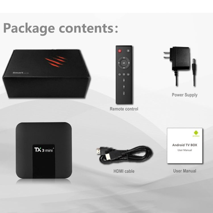 TX3 mini+  Android 11.0 Smart TV Box, Amlogic S905W2 Quad Core, Memory:2GB+16GB, 2.4GHz WiFi(EU Plug) - Amlogic S905 by PMC TechLife | Online Shopping South Africa | PMC TechLife | Buy Now Pay Later Mobicred