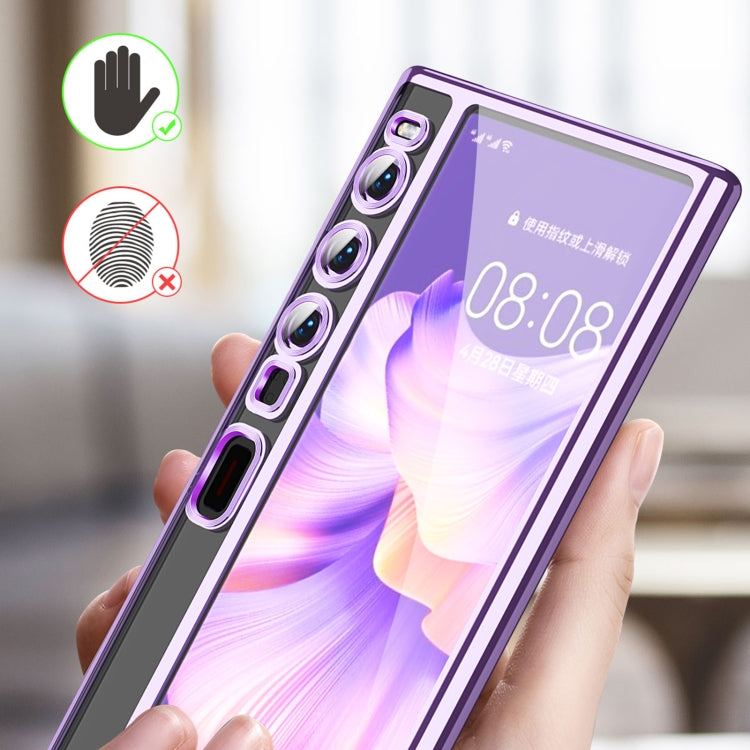 For Huawei Mate Xs 2 TPU Electroplating Full Coverage Protective Phone Case(Blue) - Huawei Cases by PMC TechLife | Online Shopping South Africa | PMC TechLife | Buy Now Pay Later Mobicred