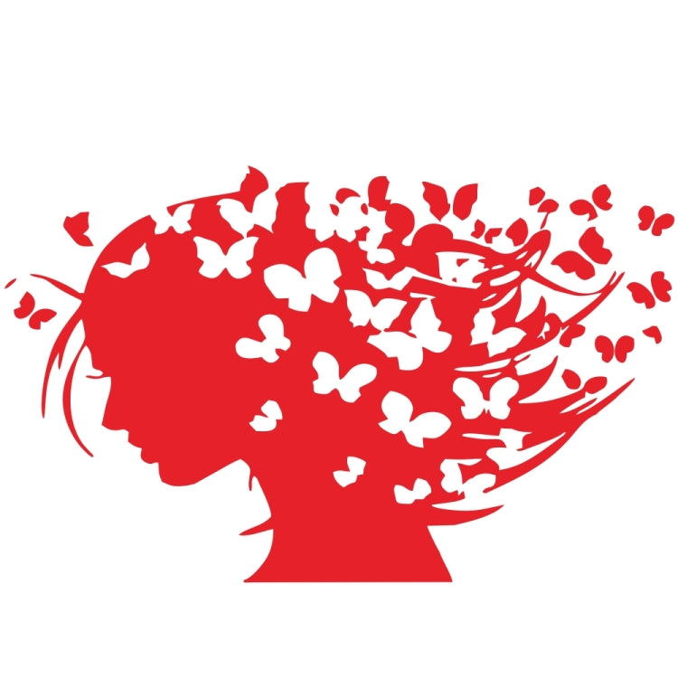 D-956 Butterfly Girl Pattern Car Modified Decorative Sticker(Red) - Decorative Sticker by PMC TechLife | Online Shopping South Africa | PMC TechLife | Buy Now Pay Later Mobicred